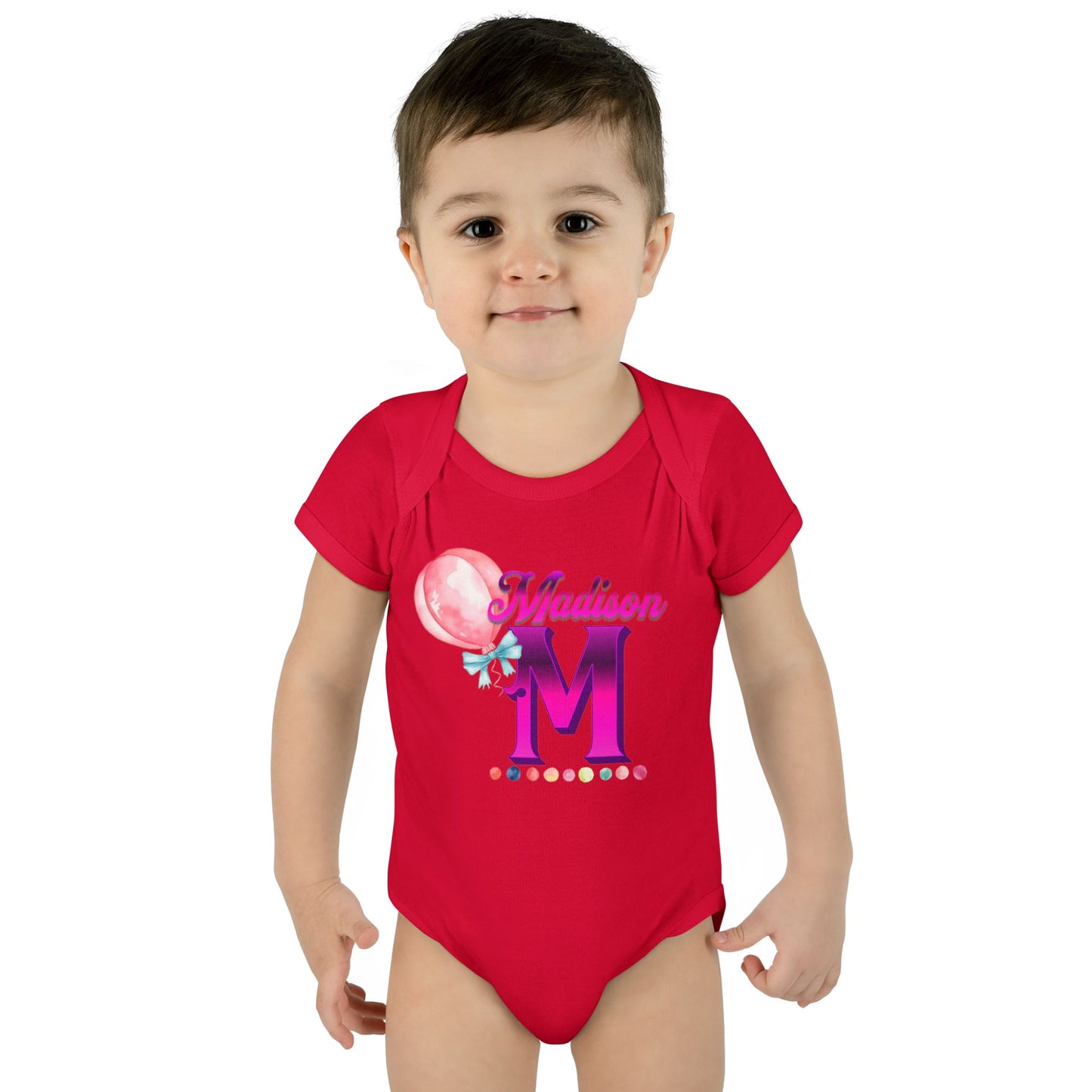 Personalized Infant Baby Rib Bodysuit, Custom Personalized Onesies for Boys and Girls, Colorful Baby Onesies, Personalized Baby Shower Gifts