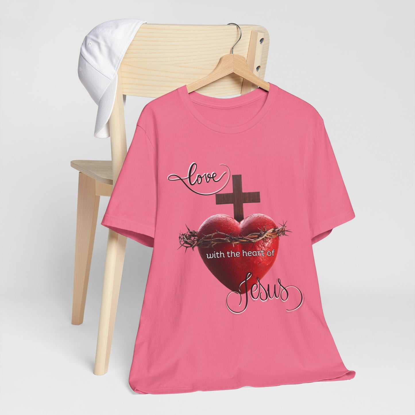Religious T-Shirts for Men & Women, Christian T-Shirts, Christian Gifts, Jesus Loves Shirts, Jesus T-Shirts, Religious Jesus T-Shirt, Unisex Jersey Short Sleeve Tee