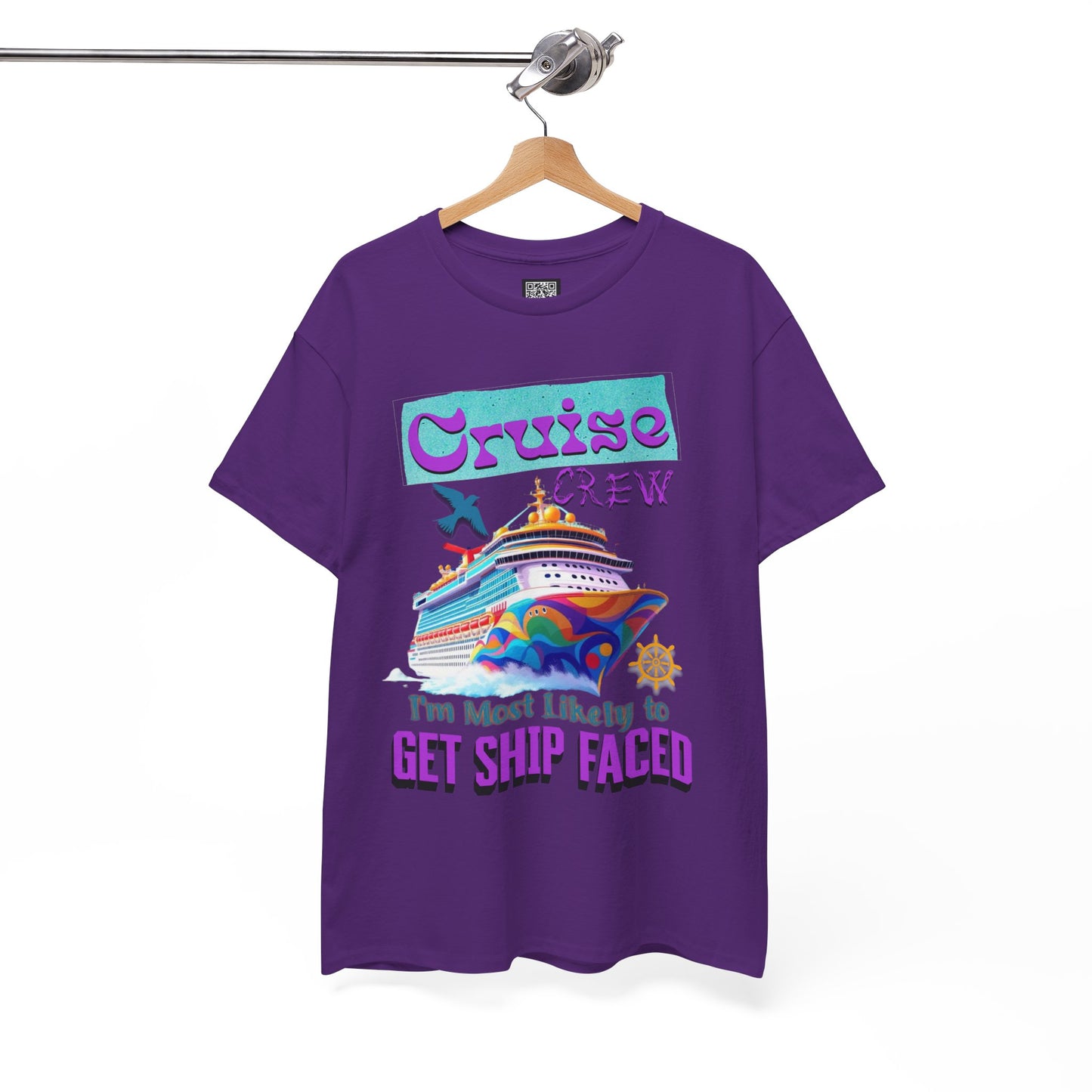 Cruise Crew Heavy Cotton Tee - Perfect for Summer Cruise Vacations, Gifts for Crew Members, Nautical Parties, Cruise Wear, Cruise Lovers