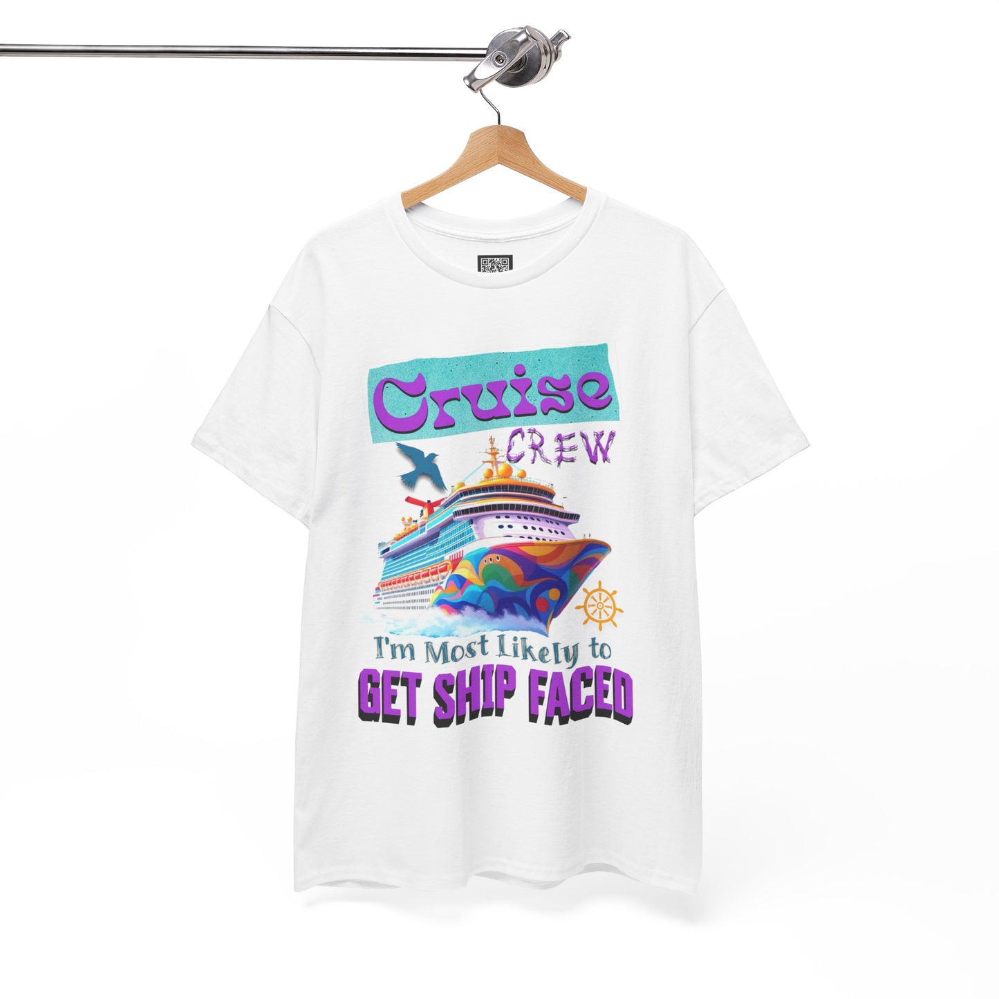 Cruise Crew Heavy Cotton Tee - Perfect for Summer Cruise Vacations, Gifts for Crew Members, Nautical Parties, Cruise Wear, Cruise Lovers