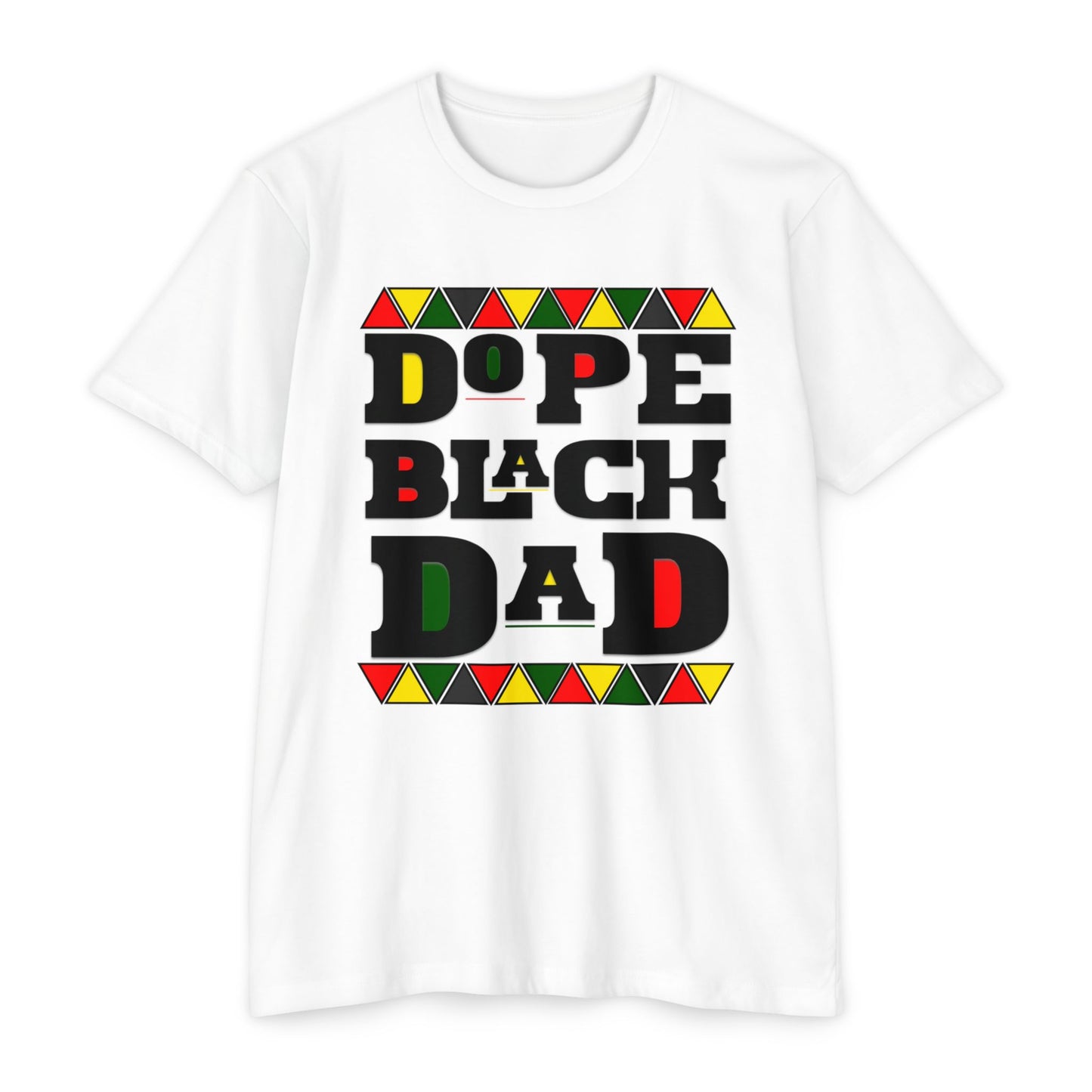 Dope Black Dad T-Shirt, Unisex Jersey Tee for Father's Day, Gift for Dads, Family Reunion Shirt, Cool Black Dad Apparel