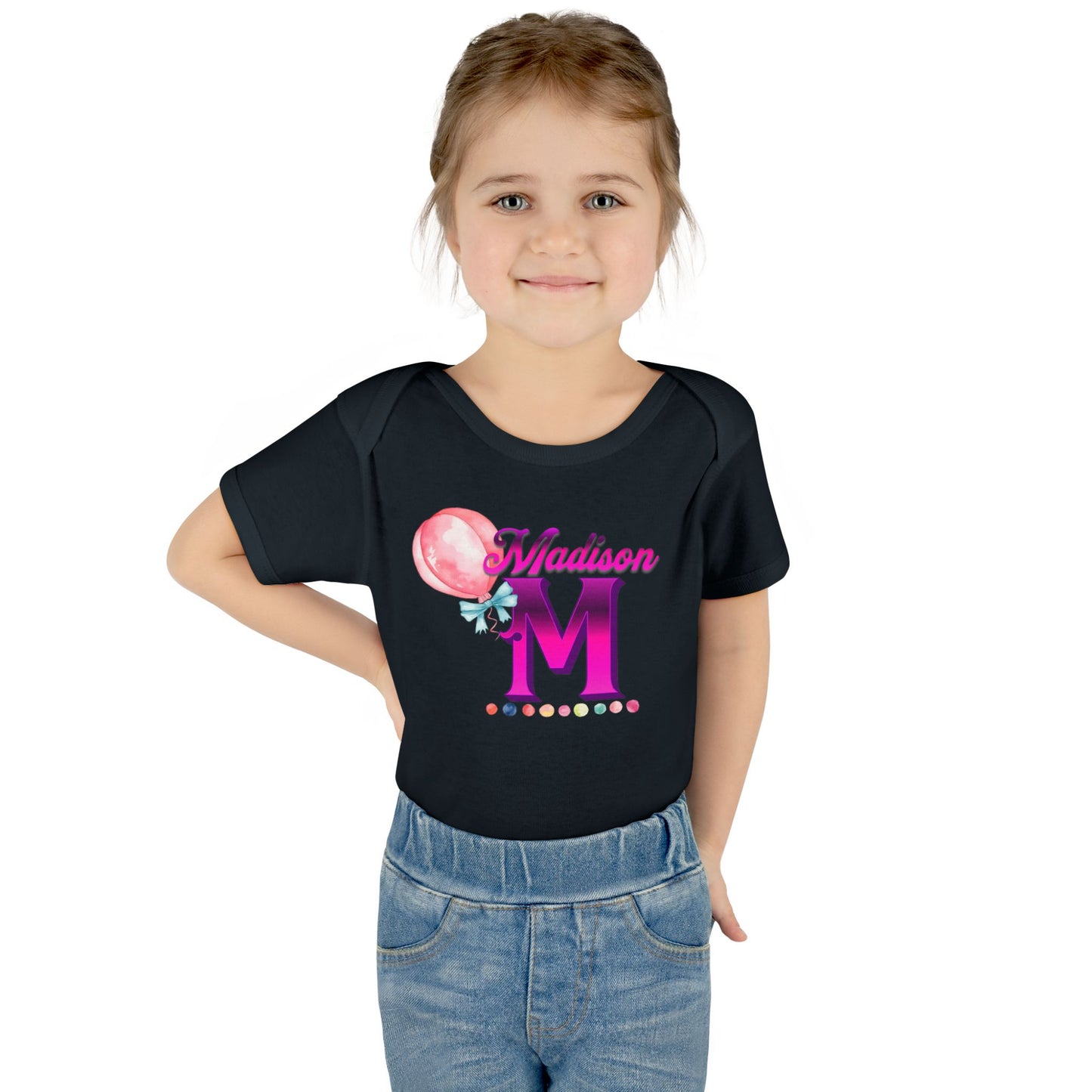 Personalized Infant Baby Rib Bodysuit, Custom Personalized Onesies for Boys and Girls, Colorful Baby Onesies, Personalized Baby Shower Gifts