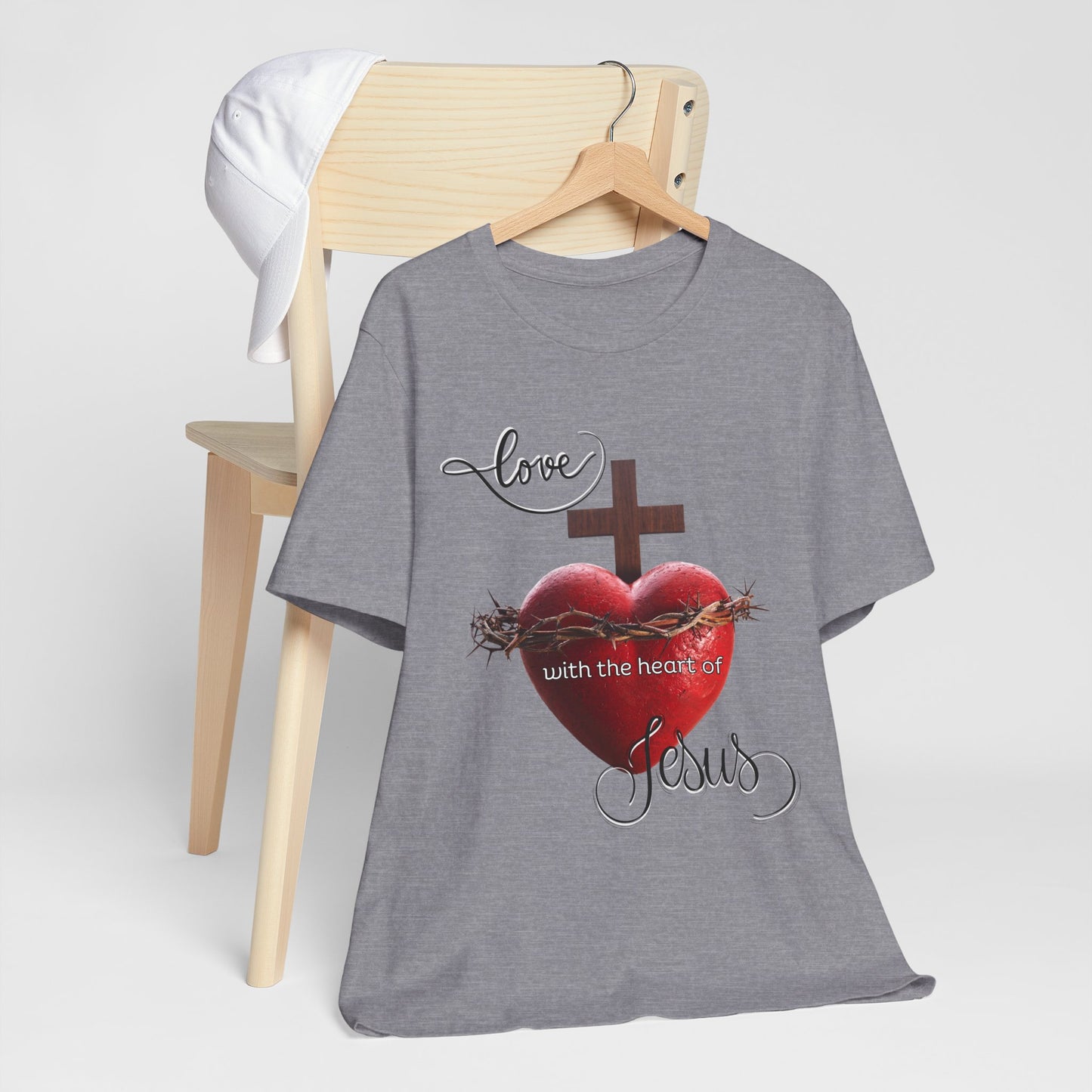 Religious T-Shirts for Men & Women, Christian T-Shirts, Christian Gifts, Jesus Loves Shirts, Jesus T-Shirts, Religious Jesus T-Shirt, Unisex Jersey Short Sleeve Tee