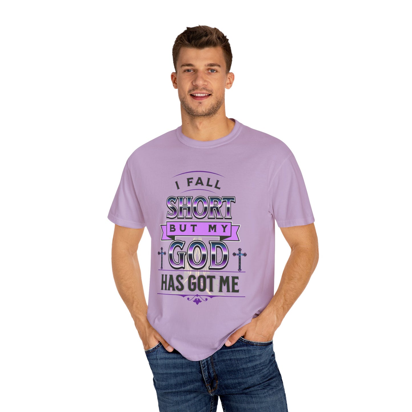 Faith-Inspired Unisex T-Shirt: "I Fall Short But My God Has Got Me" | Inspirational Gift, Christian Apparel, Everyday Wear, Youth Tees