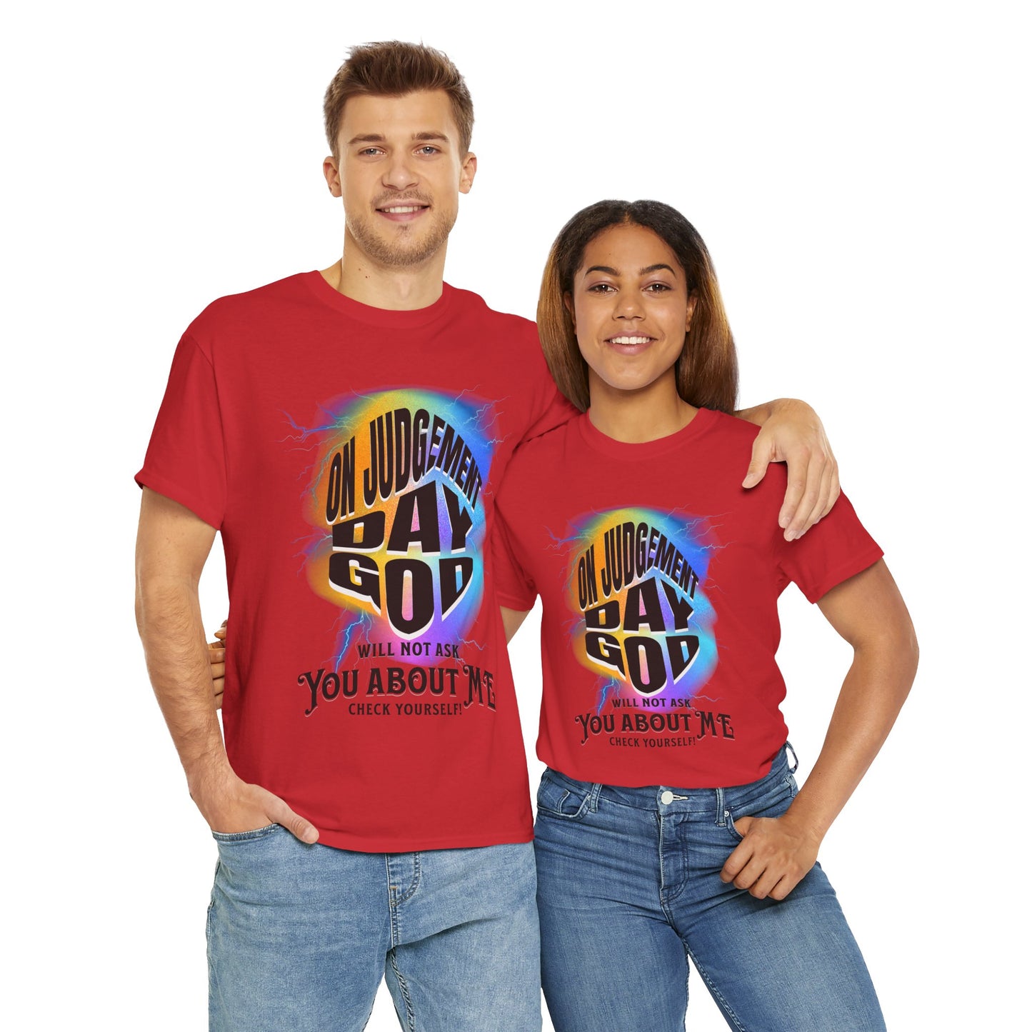 On Judgement Day Graphic Tee, Funny Christian T-Shirt for Men and Women, Gift for Believers, Casual Wear, Religious Statement T-Shirt