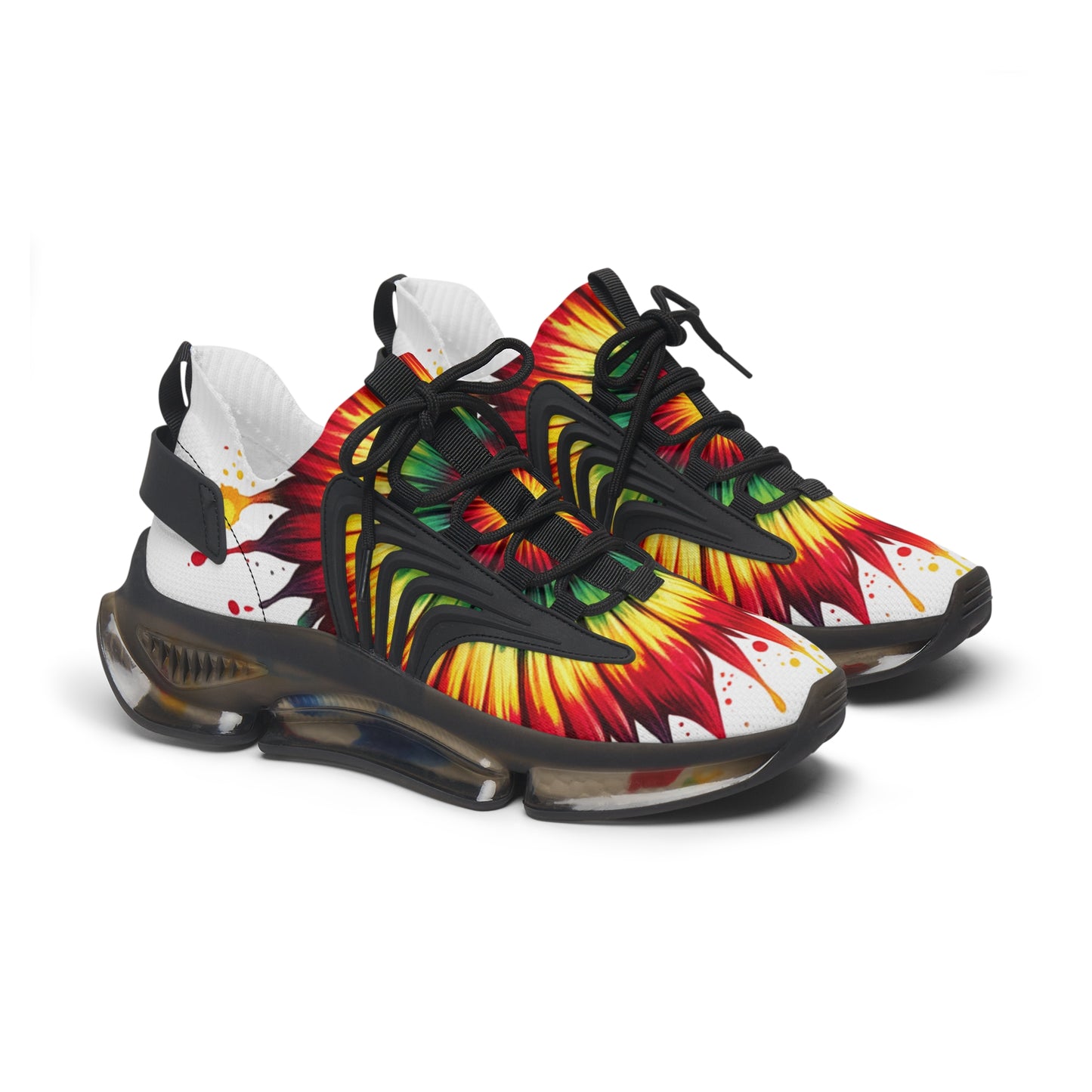 Vibrant Women's Mesh Sneakers, Stylish Athletic Shoes, Trendy Fitness Footwear, Colorful Sports Sneakers, Unique Daily Wear Footwear