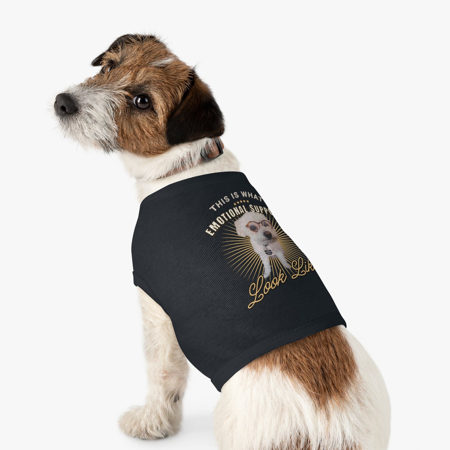 Emotional Support Pet Tank Top, Dog Lover Gift, Pet Apparel for Fun Outings, Cute Pet Costume, Pet Shirt for Walks