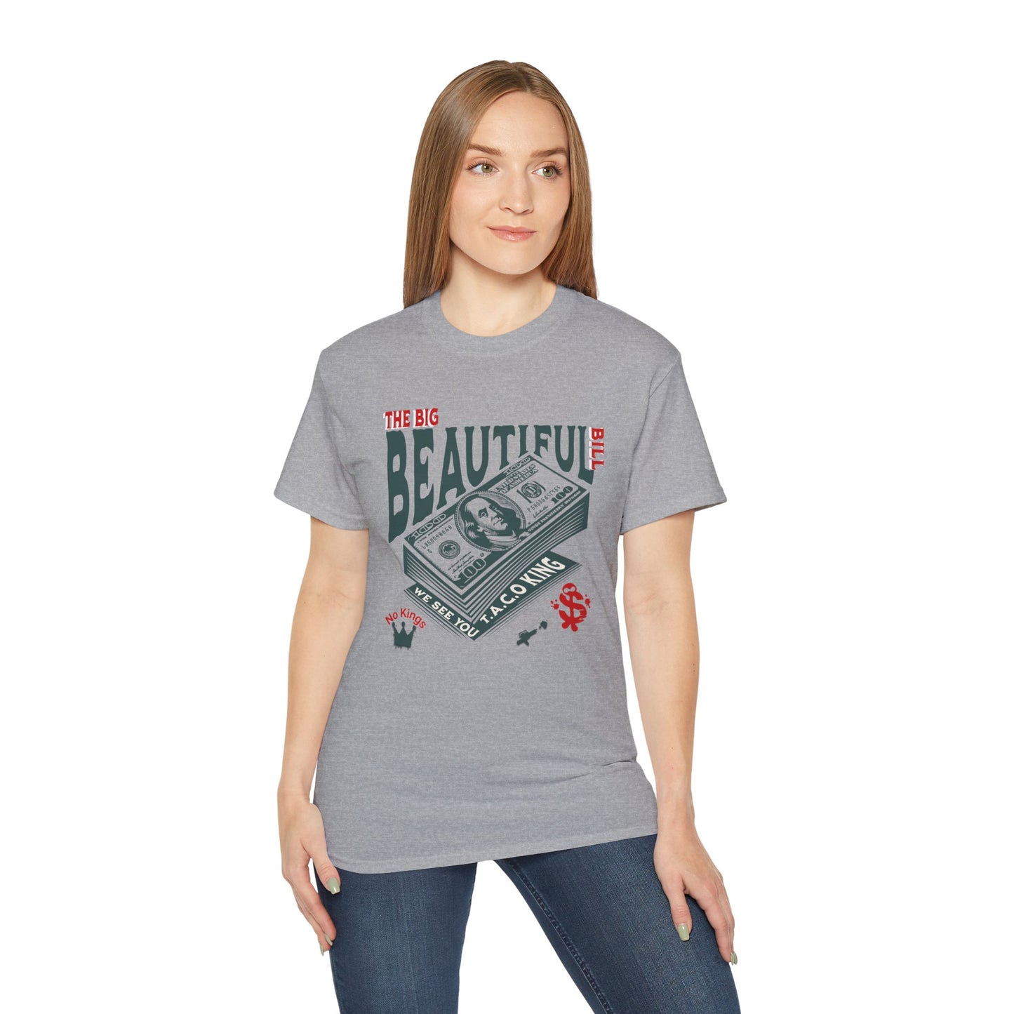 T.A.C.O Donald: Big Beautiful Bill T-Shirt, The Only One Big Beautiful Bill Shirt, No Kings and Hands Off Protest Shirts, Money Falling Shirt