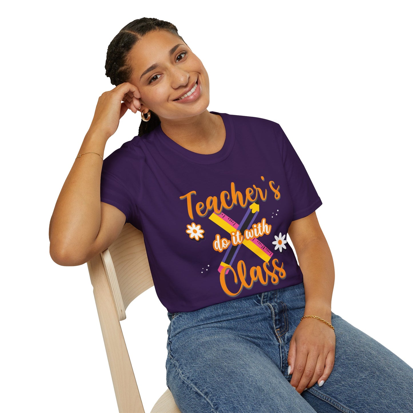 Teacher's do it with Class T-Shirt, Cute Teacher Gift, Teacher Back to School Tee, Teacher Appreciation Day, Teacher Classroom Outfit