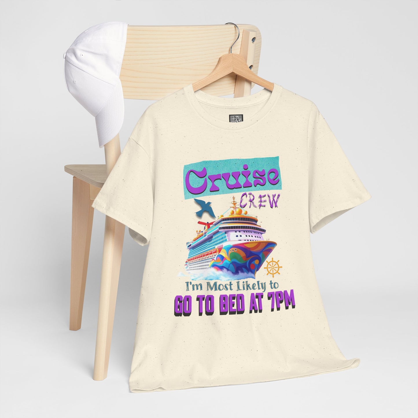 Cruise Crew Unisex Heavy Cotton Tee, Vacation Shirt, Funny Travel Gift, Cruise Enthusiast Apparel, Summer Tee, Sea Adventure Wear