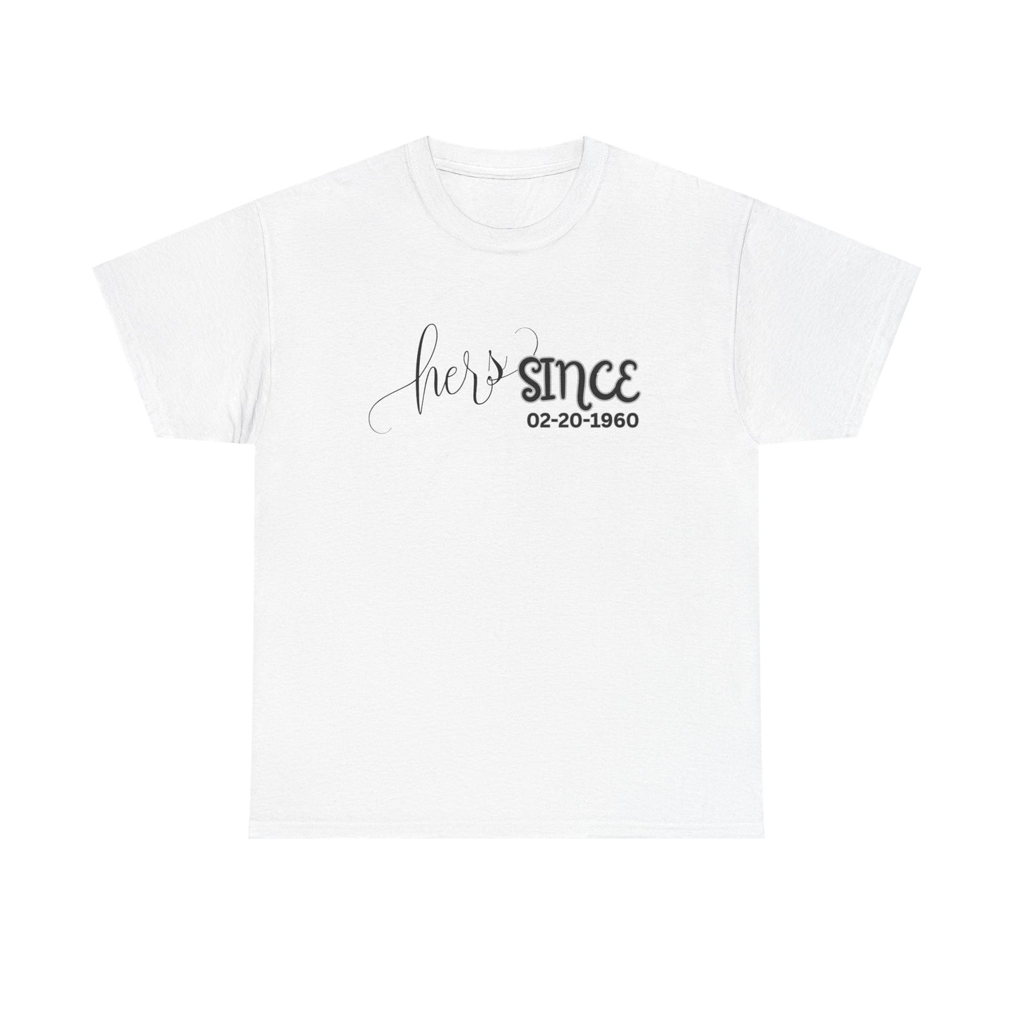 Personalized His and Hers Valentine T-Shirts, Custom Valentine T-Shirts, Unisex Valentine T-Shirts, T-Shirts for Couples, (His Sold Separately)