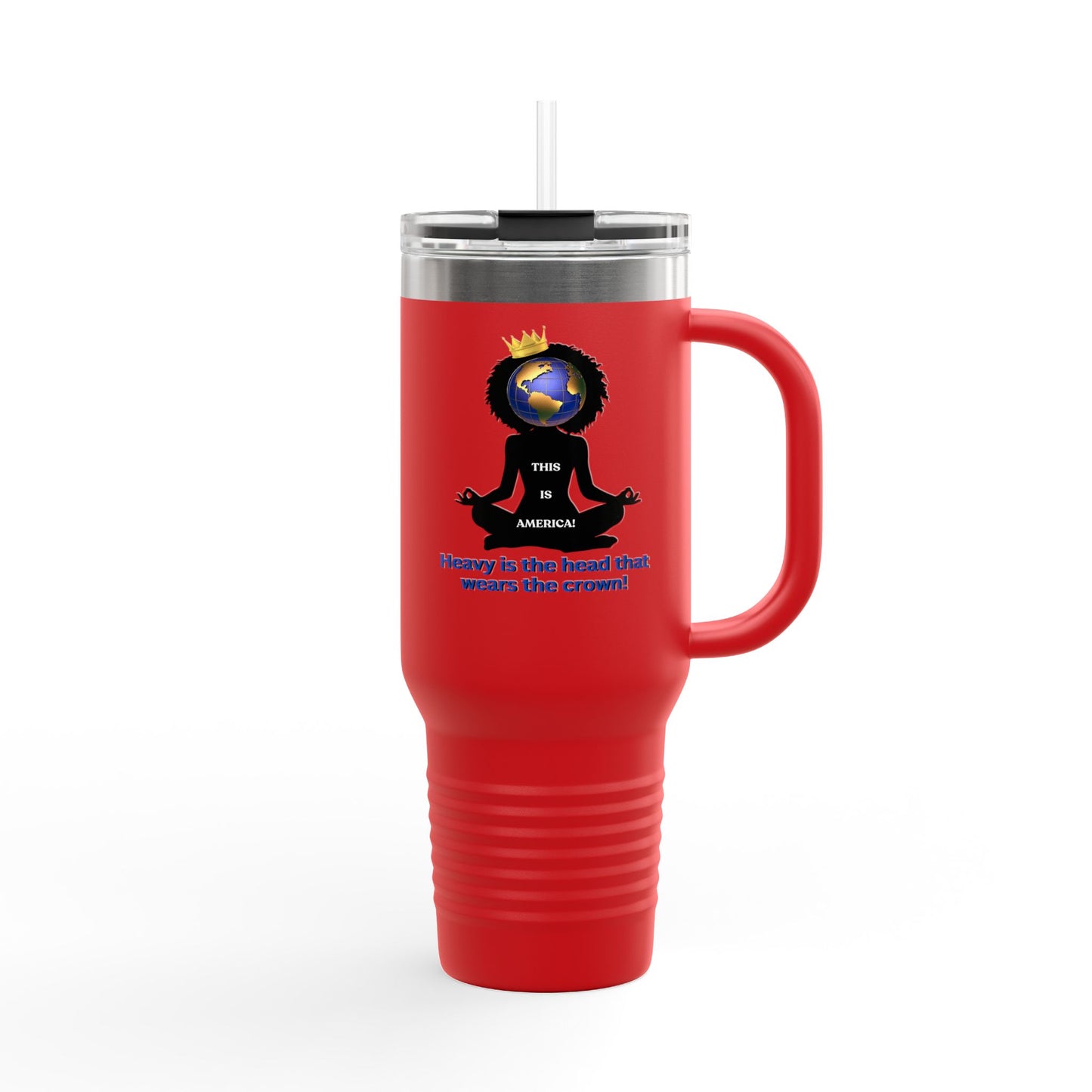"Heavy is the Head" Polar Camel 40oz Tumbler, 40oz Stainless Steel Tumbler