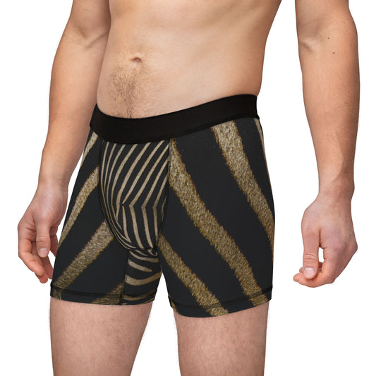 Wild Zebra Print Men's Boxers - Stylish & Comfortable Underwear for Everyday Wear (Women's Matching Underwear Sold Separately)