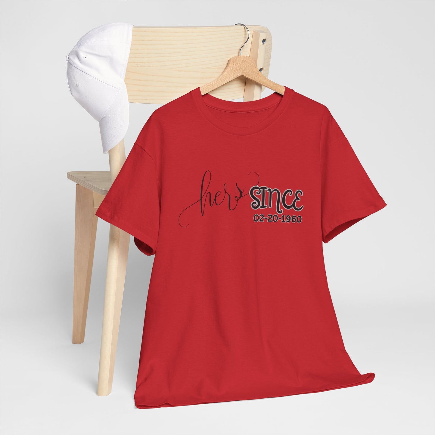 Personalized His and Hers Valentine T-Shirts, Custom Valentine T-Shirts, Unisex Valentine T-Shirts, T-Shirts for Couples, (His Sold Separately)