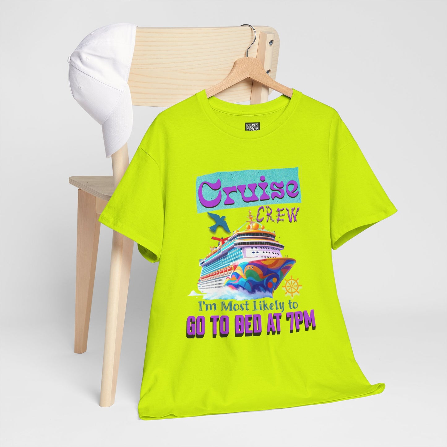 Cruise Crew Unisex Heavy Cotton Tee, Vacation Shirt, Funny Travel Gift, Cruise Enthusiast Apparel, Summer Tee, Sea Adventure Wear