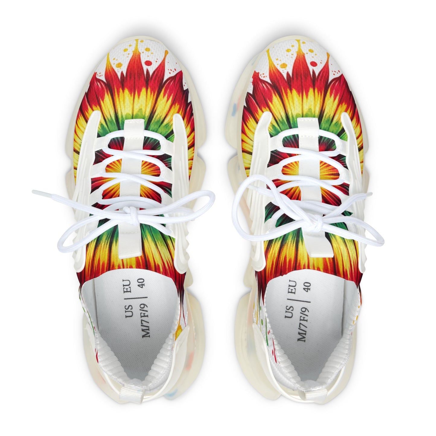 Vibrant Women's Mesh Sneakers, Stylish Athletic Shoes, Trendy Fitness Footwear, Colorful Sports Sneakers, Unique Daily Wear Footwear