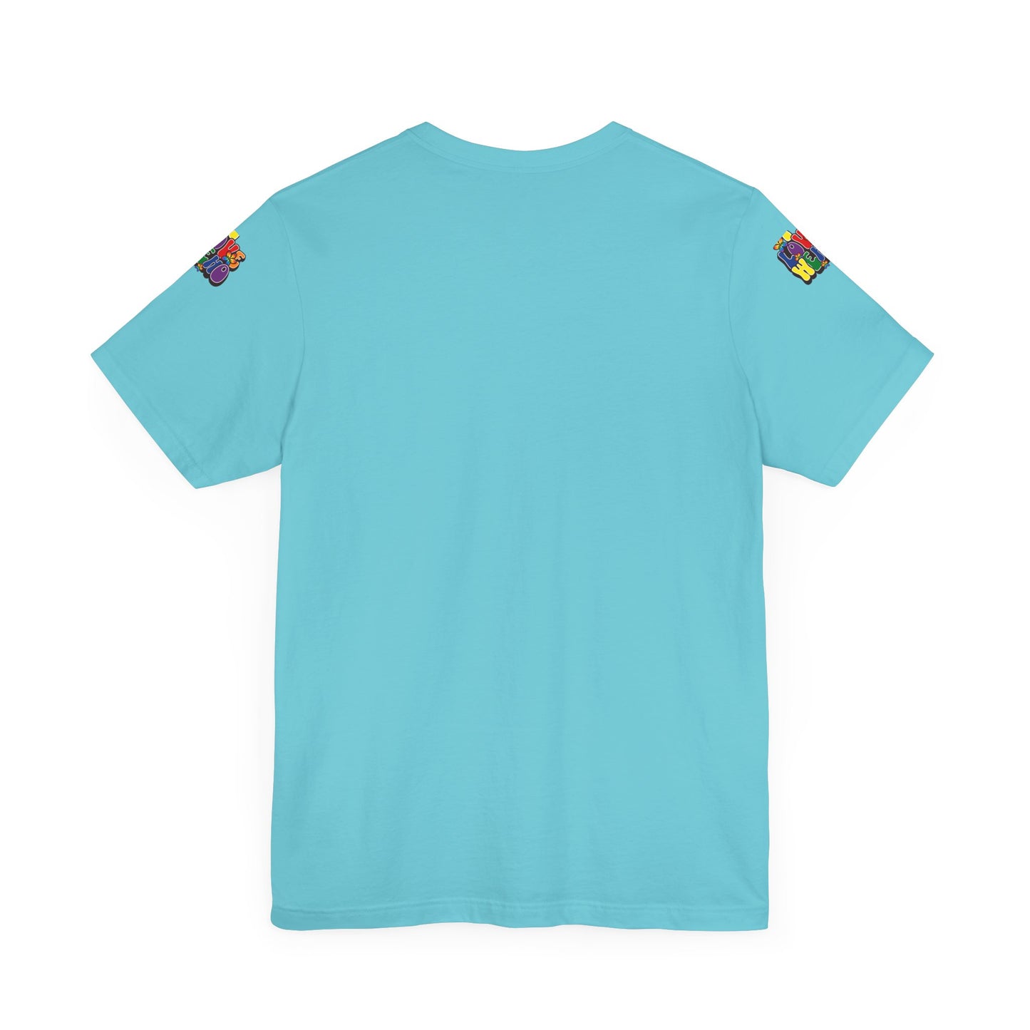 Colorful LGBTQ+ Love Short Sleeve Tee, Pride T-Shirt, I Love WeHo, Pride Festival Merchandise, Gift for Friends, Unisex Graphic Tee