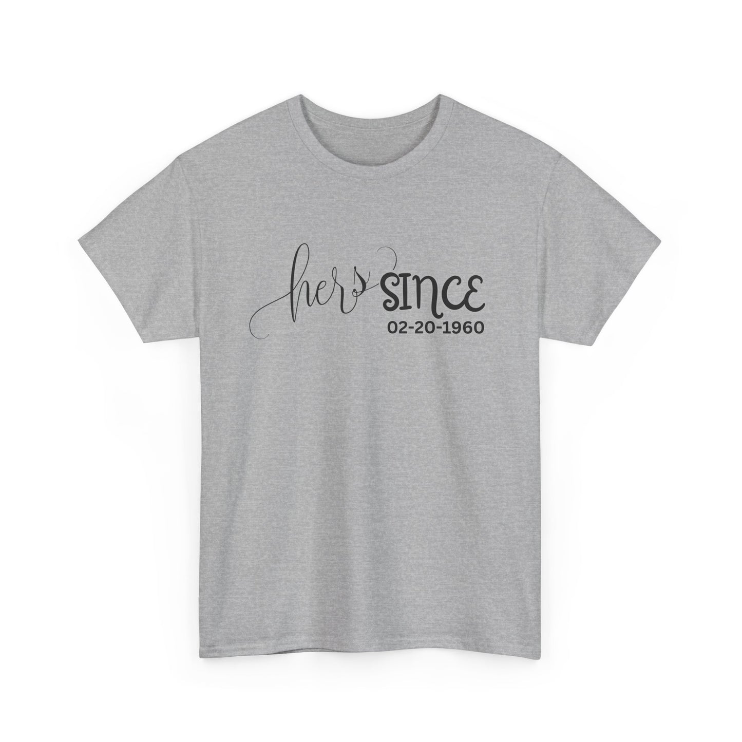 Personalized His and Hers Valentine T-Shirts, Custom Valentine T-Shirts, Unisex Valentine T-Shirts, T-Shirts for Couples, (His Sold Separately)