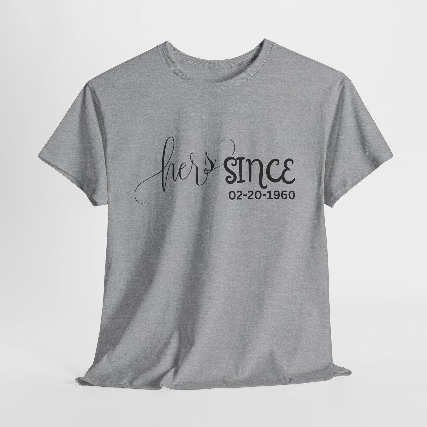 Personalized His and Hers Valentine T-Shirts, Custom Valentine T-Shirts, Unisex Valentine T-Shirts, T-Shirts for Couples, (His Sold Separately)