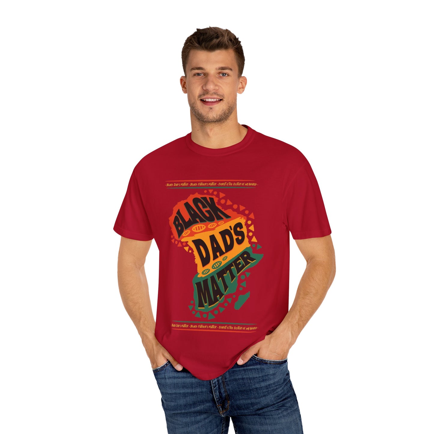 Black Dads Matter Unisex T-Shirt, Perfect for Father's Day, Family Gatherings, and Everyday Wear, Support Black Fatherhood