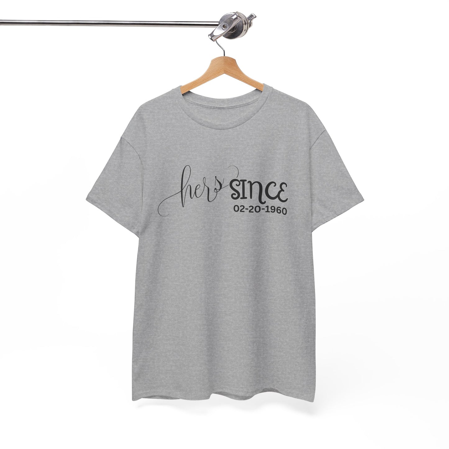 Personalized His and Hers Valentine T-Shirts, Custom Valentine T-Shirts, Unisex Valentine T-Shirts, T-Shirts for Couples, (His Sold Separately)