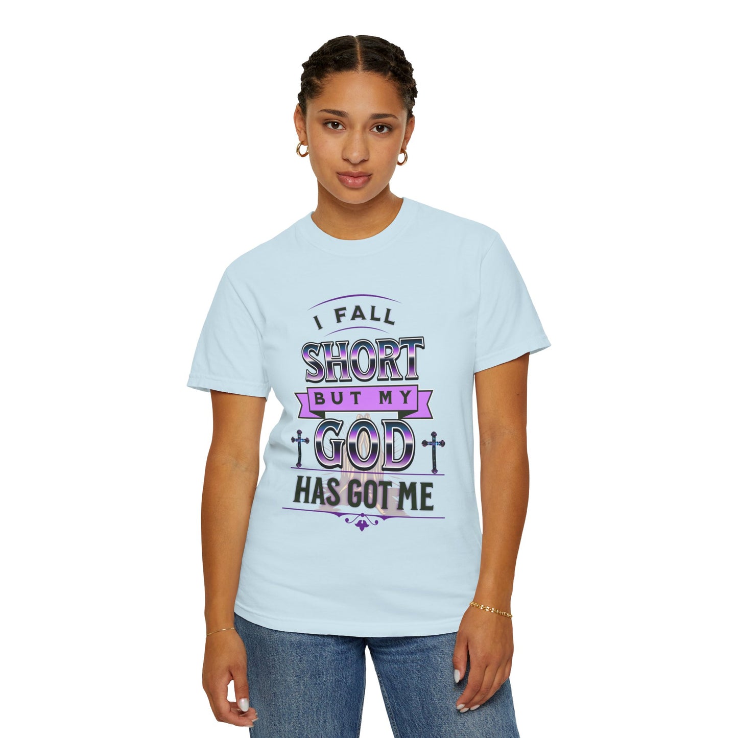 Faith-Inspired Unisex T-Shirt: "I Fall Short But My God Has Got Me" | Inspirational Gift, Christian Apparel, Everyday Wear, Youth Tees