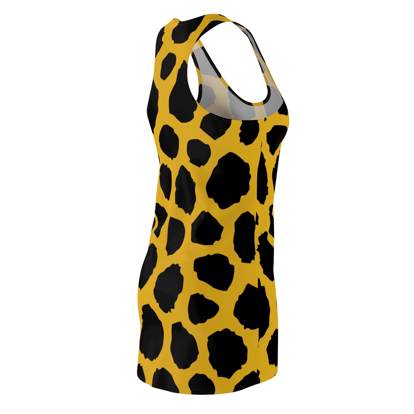 Bold Giraffe Print Racerback Dress - Trendy Summer Outfit, Cute Cool Summer Dress for Women Sizes XS to 2XL,