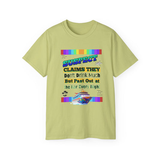Colorful Humorous Unisex Cruise Vacation Tee: Perfect Gift for Cruise Crew Lovers, Fun Nights Out, Vacation Casual Wear, and More