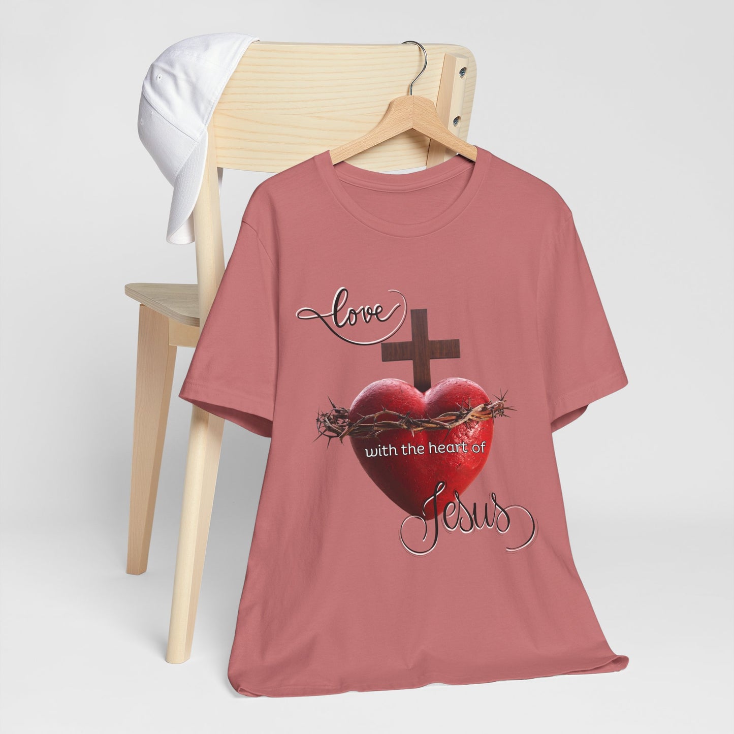 Religious T-Shirts for Men & Women, Christian T-Shirts, Christian Gifts, Jesus Loves Shirts, Jesus T-Shirts, Religious Jesus T-Shirt, Unisex Jersey Short Sleeve Tee