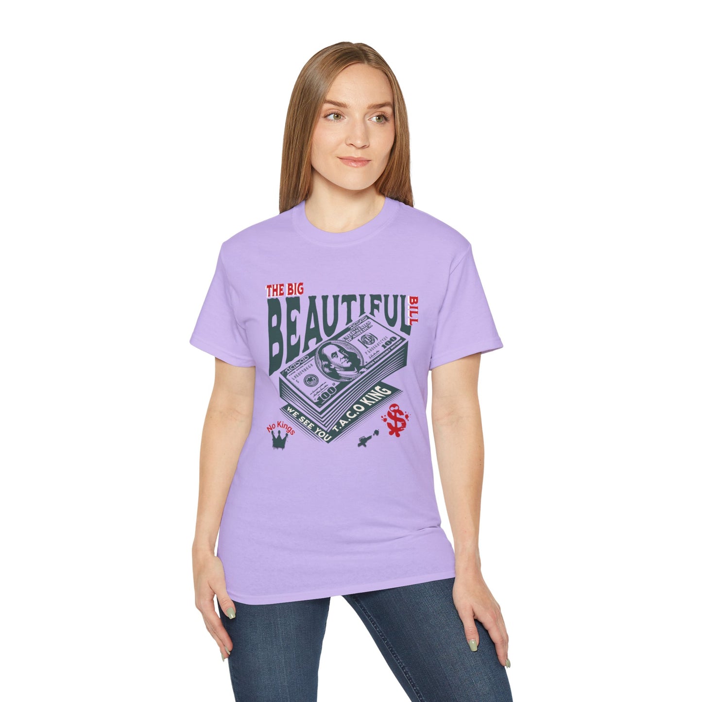 T.A.C.O Donald: Big Beautiful Bill T-Shirt, The Only One Big Beautiful Bill Shirt, No Kings and Hands Off Protest Shirts, Money Falling Shirt