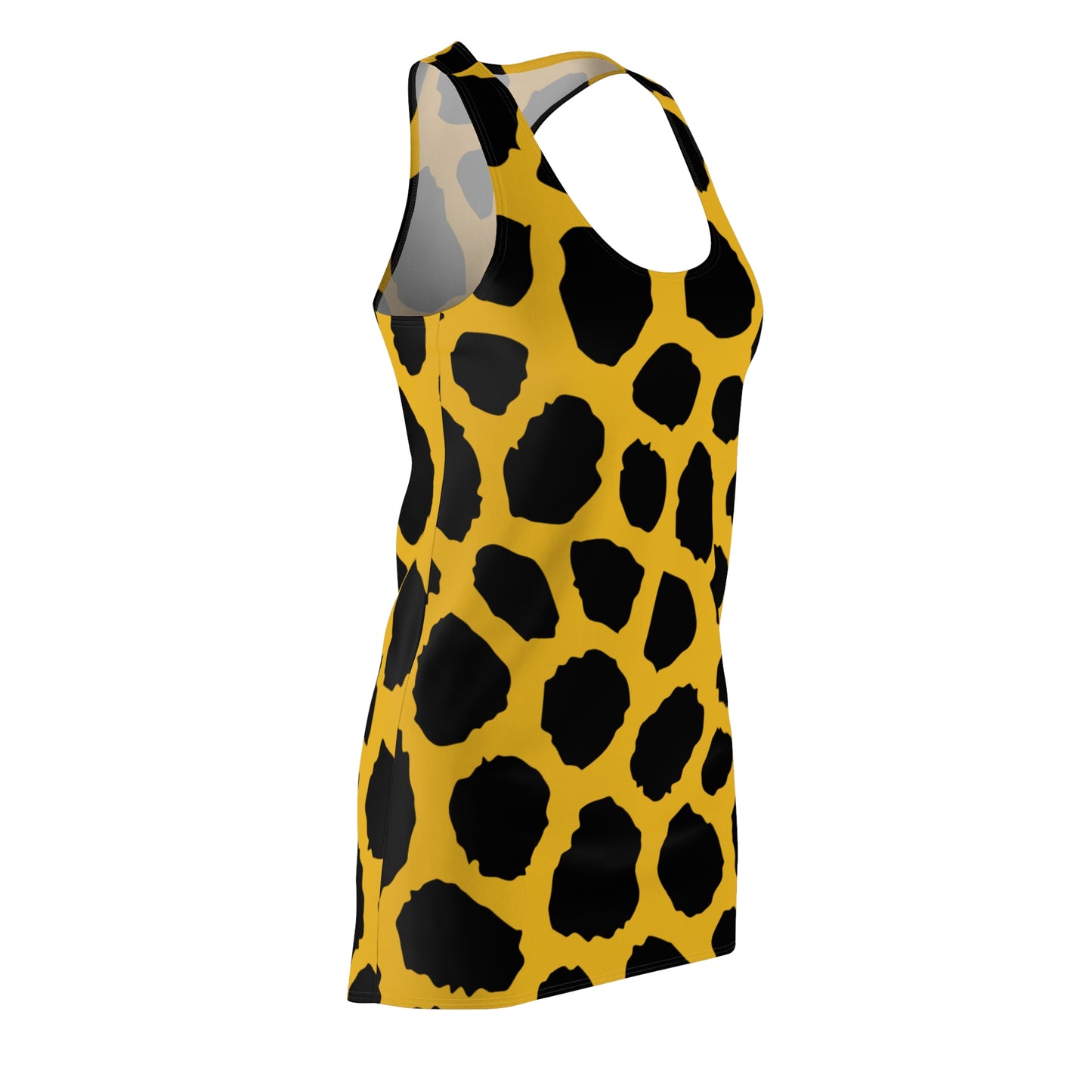 Bold Giraffe Print Racerback Dress - Trendy Summer Outfit, Cute Cool Summer Dress for Women Sizes XS to 2XL,