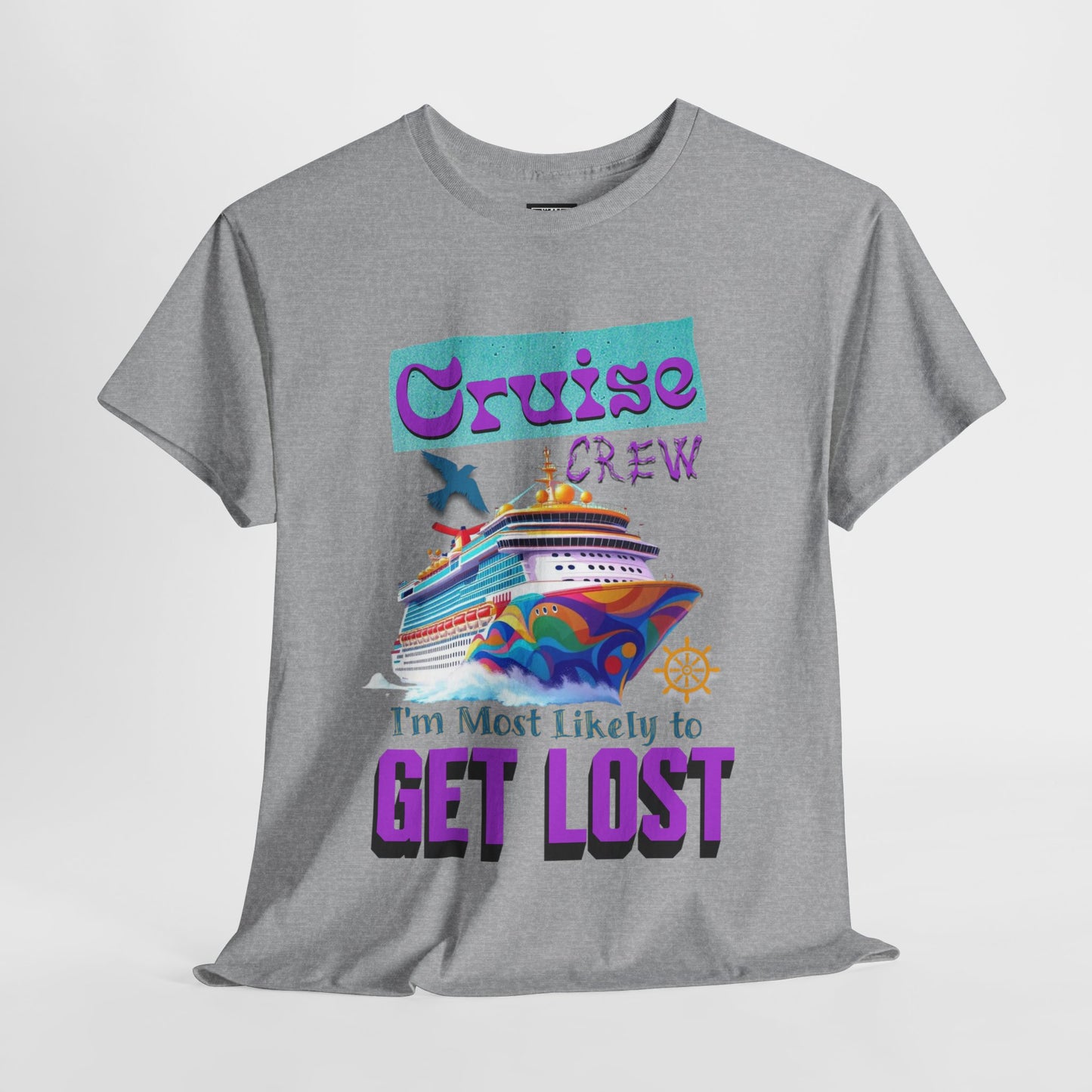 Cruise Crew T-Shirt - Funny Cruise Vacation Tees, Gift for Cruise Travelers, Funny Holiday Wardrobe, Nautical Adventure Apparel,