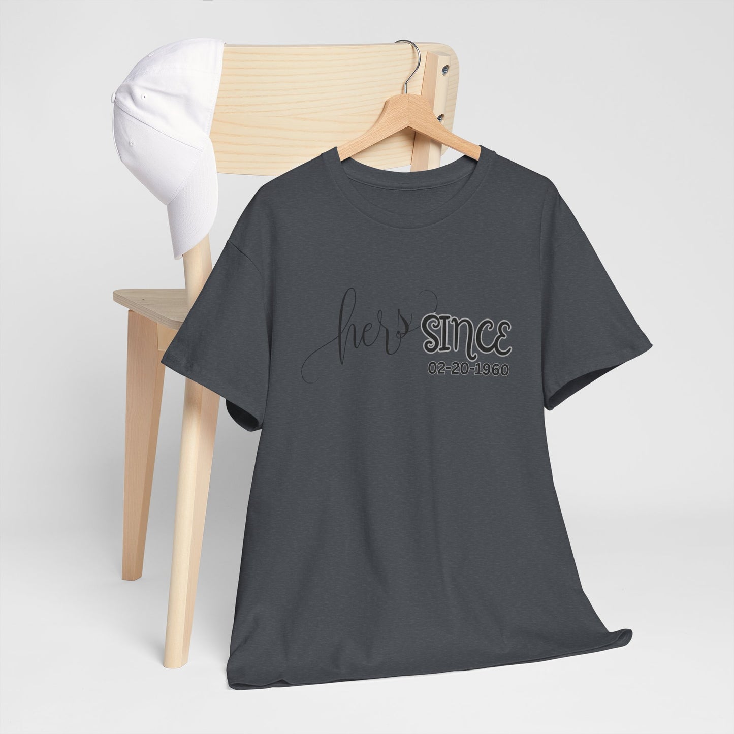 Personalized His and Hers Valentine T-Shirts, Custom Valentine T-Shirts, Unisex Valentine T-Shirts, T-Shirts for Couples, (His Sold Separately)