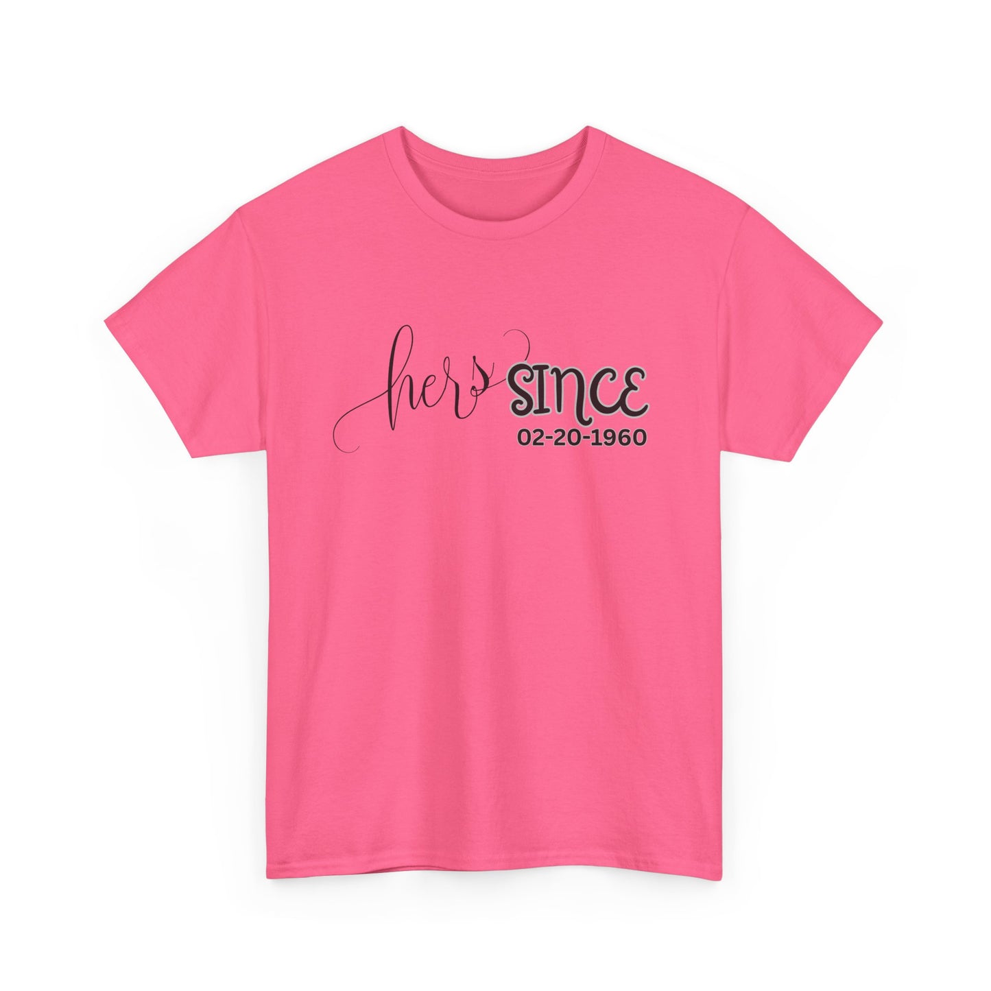 Personalized His and Hers Valentine T-Shirts, Custom Valentine T-Shirts, Unisex Valentine T-Shirts, T-Shirts for Couples, (His Sold Separately)