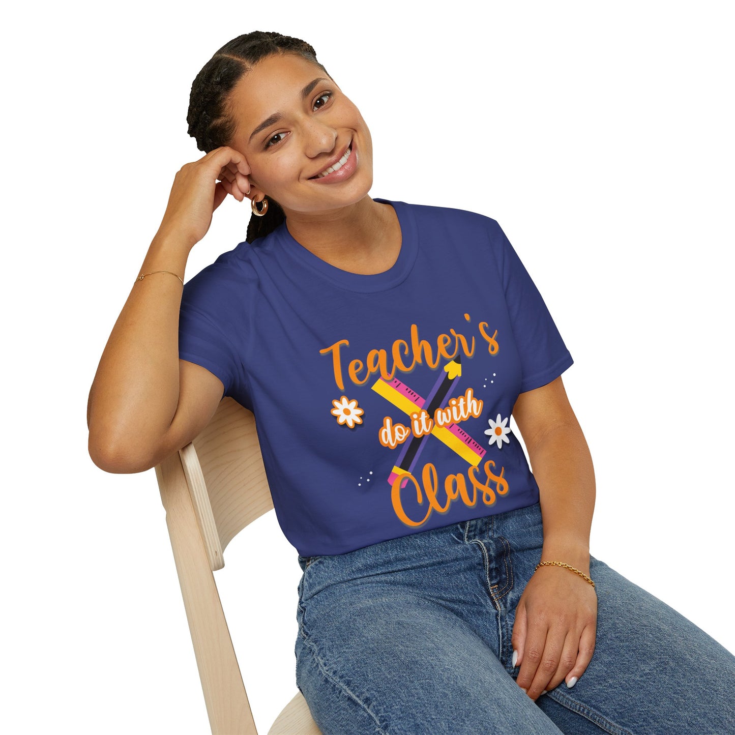 Teacher's do it with Class T-Shirt, Cute Teacher Gift, Teacher Back to School Tee, Teacher Appreciation Day, Teacher Classroom Outfit
