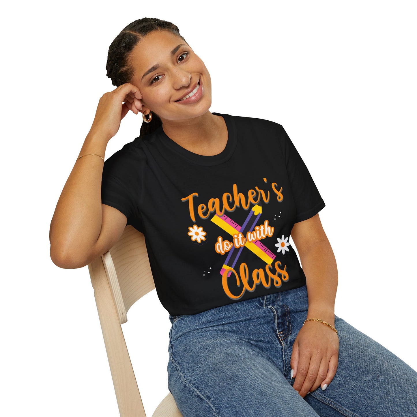 Teacher's do it with Class T-Shirt, Cute Teacher Gift, Teacher Back to School Tee, Teacher Appreciation Day, Teacher Classroom Outfit