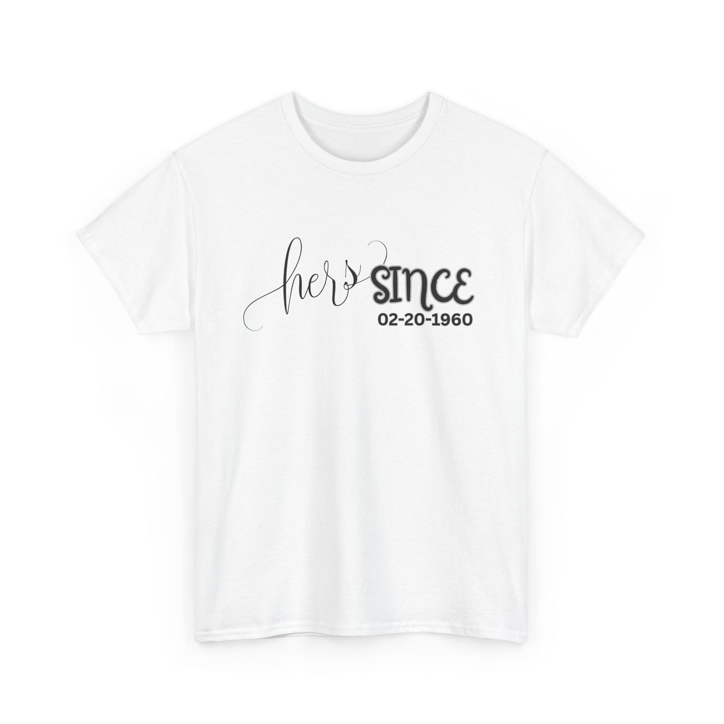 Personalized His and Hers Valentine T-Shirts, Custom Valentine T-Shirts, Unisex Valentine T-Shirts, T-Shirts for Couples, (His Sold Separately)