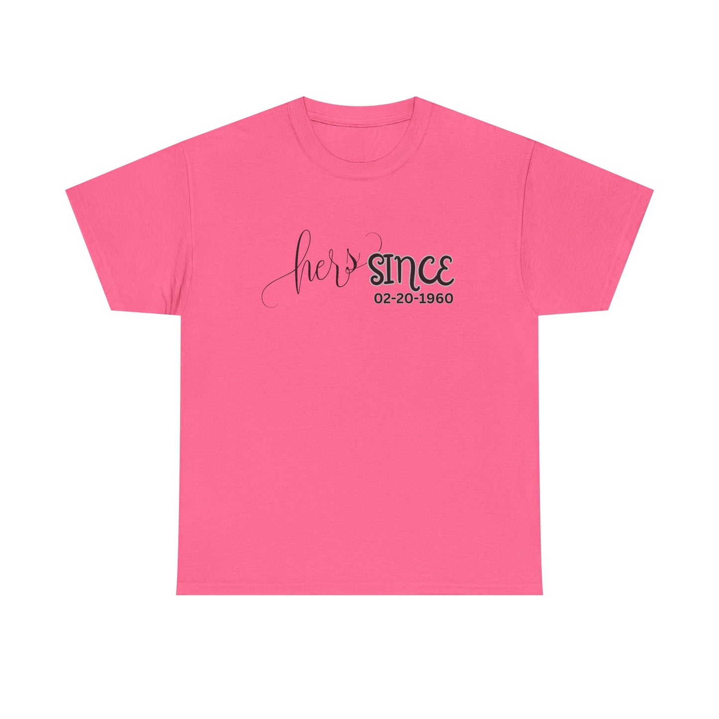 Personalized His and Hers Valentine T-Shirts, Custom Valentine T-Shirts, Unisex Valentine T-Shirts, T-Shirts for Couples, (His Sold Separately)