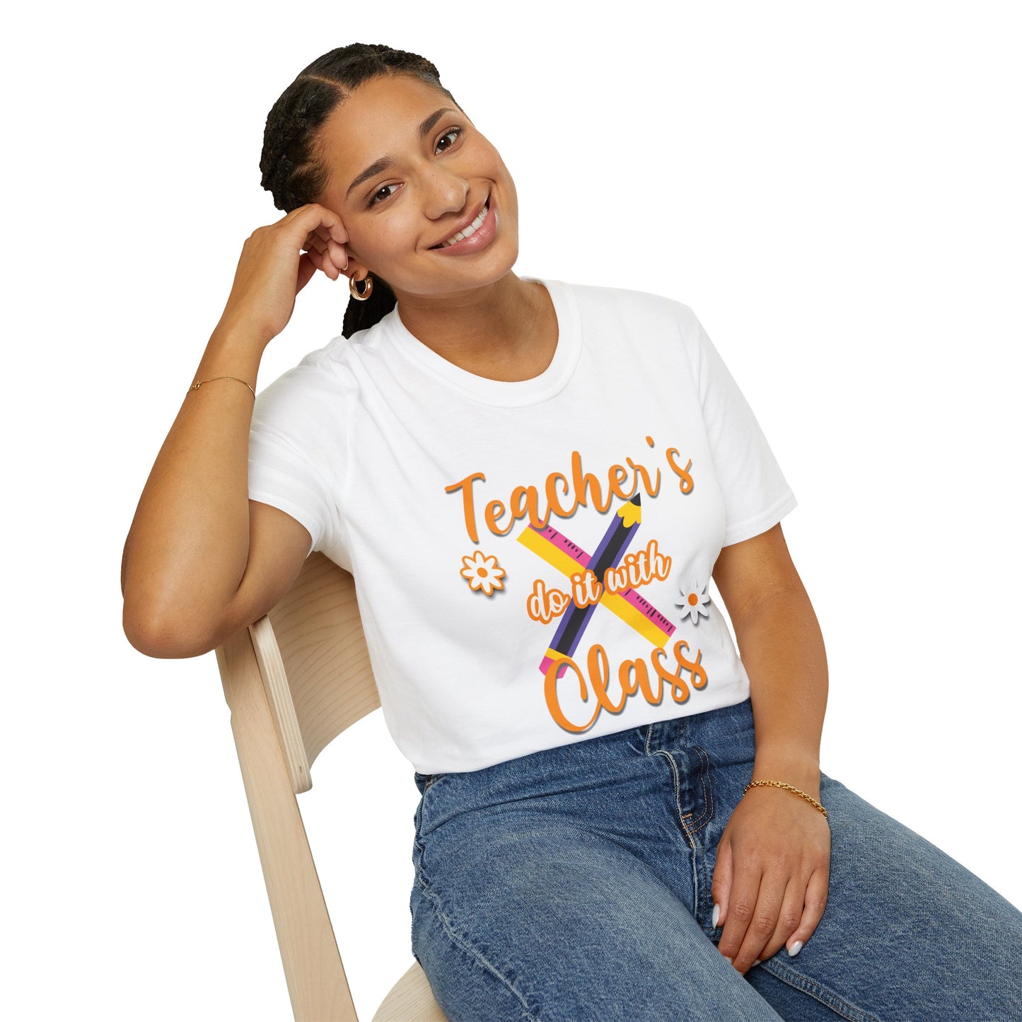 Teacher's do it with Class T-Shirt, Cute Teacher Gift, Teacher Back to School Tee, Teacher Appreciation Day, Teacher Classroom Outfit