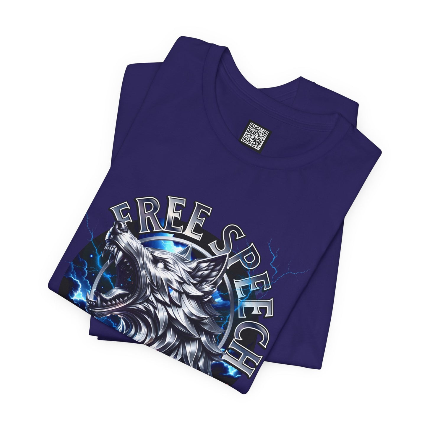 Free Speech Wolf Graphic Tee | Unisex Jersey Short Sleeve Shirt, Statement T-Shirt, Gift for Advocates, Activism Apparel, No Kings Protest