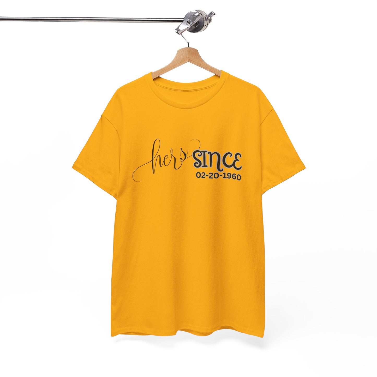 Personalized His and Hers Valentine T-Shirts, Custom Valentine T-Shirts, Unisex Valentine T-Shirts, T-Shirts for Couples, (His Sold Separately)