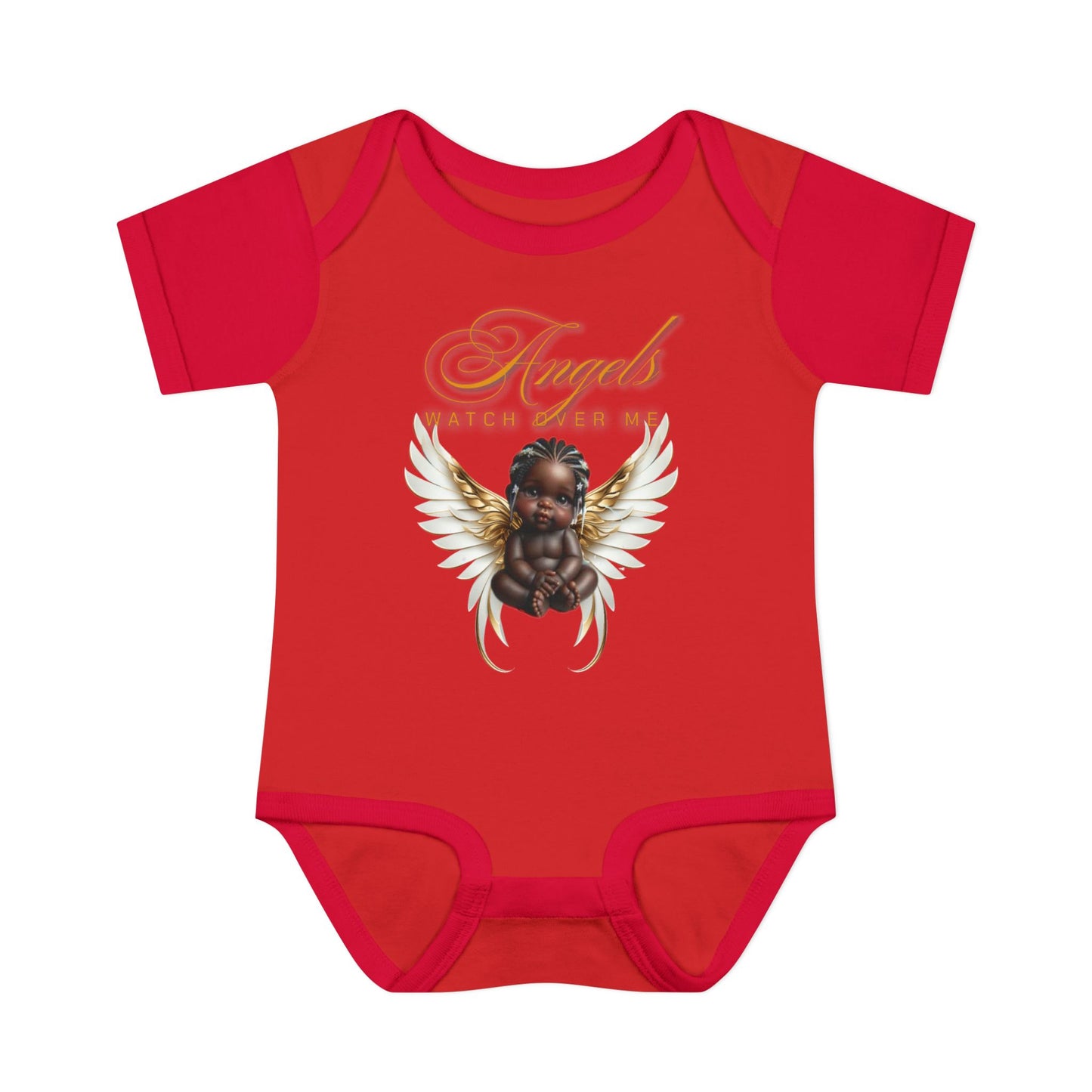 Angel Watch Over Me Infant Bodysuit – Adorable Baby Outfit for Newborns, Divine Guidance Baby Onesies, Religious Baby Onesies