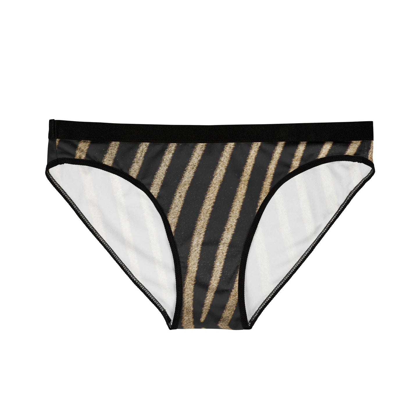 Chic Zebra Striped Women's Underwear - Stylish Comfort Underwear for Everyday Wear, (Matching Men Underwear Sold Separately)