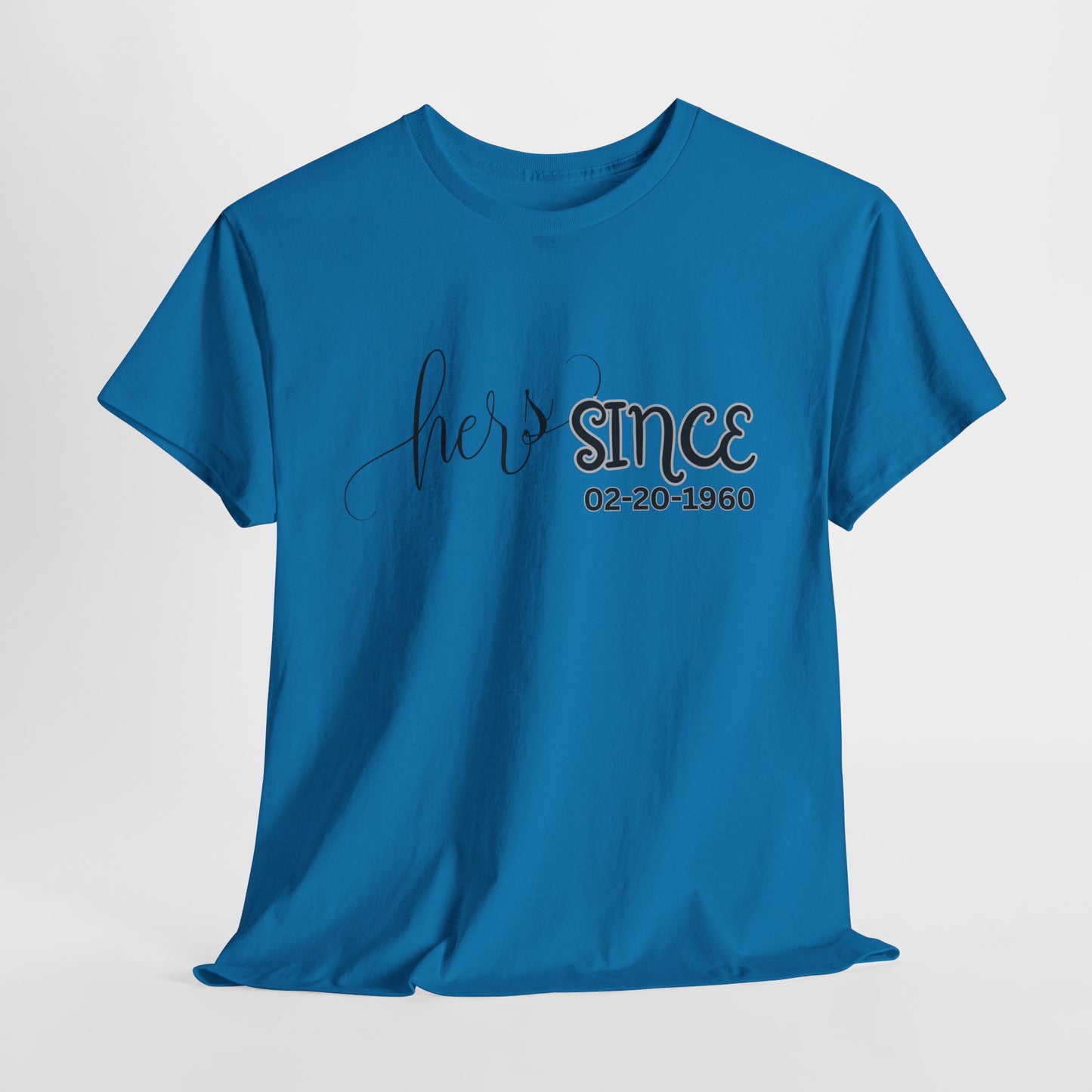 Personalized His and Hers Valentine T-Shirts, Custom Valentine T-Shirts, Unisex Valentine T-Shirts, T-Shirts for Couples, (His Sold Separately)