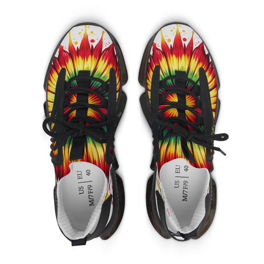 Vibrant Women's Mesh Sneakers, Stylish Athletic Shoes, Trendy Fitness Footwear, Colorful Sports Sneakers, Unique Daily Wear Footwear