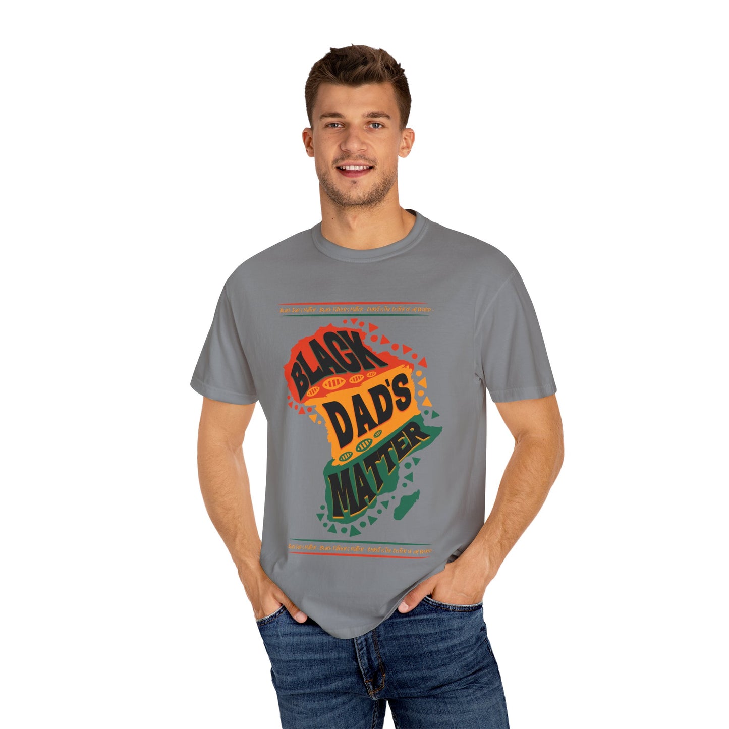 Black Dads Matter Unisex T-Shirt, Perfect for Father's Day, Family Gatherings, and Everyday Wear, Support Black Fatherhood