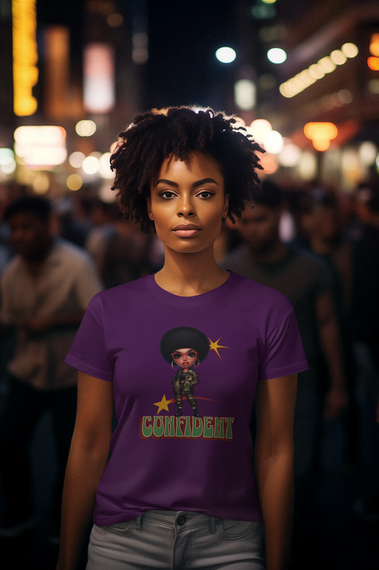 Black Femininity and Individuality, Black Women Confidence Shirt, Melanin Shirt for Black Women, Black Girl Magic T-Shirts, Confident T-Shirt