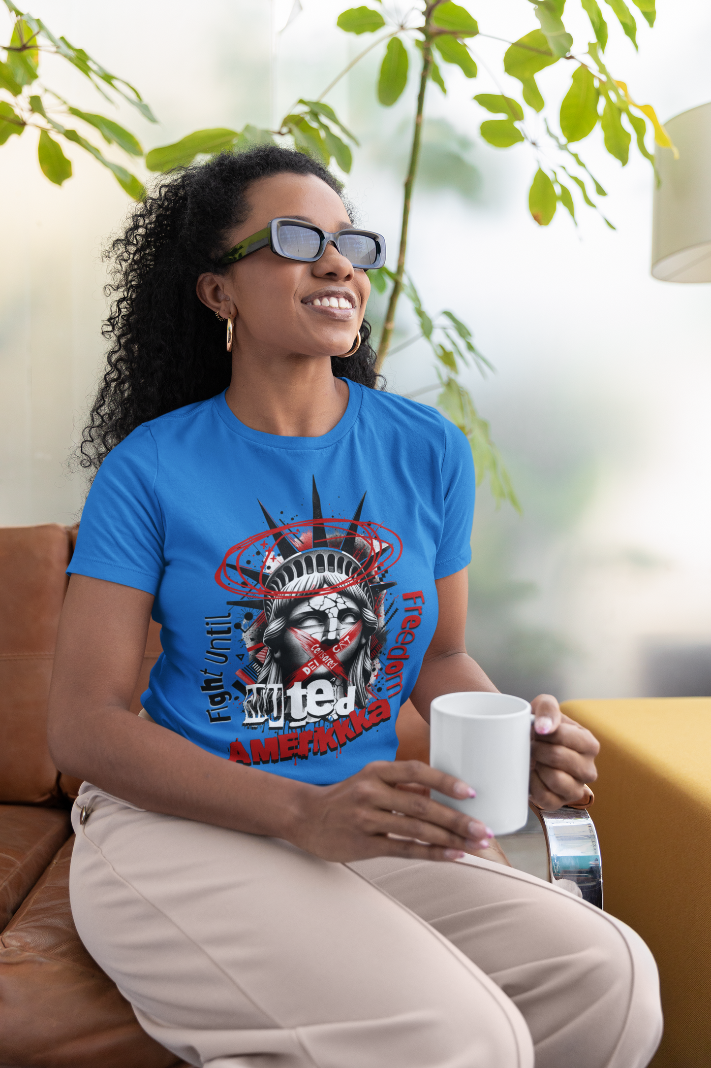 Patriotic Freedom Graphic Tee, Fight Oligarchy in America T-Shirts, This is America Shirt, Unisex Freedom for America Tees