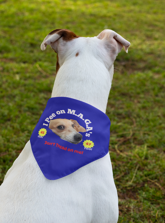 Funny Political Clip-on Pet Bandana with Humor, Bandana Dog Accessories, Pet Costume, Gift for Dog Lovers, Cute Dog Apparel