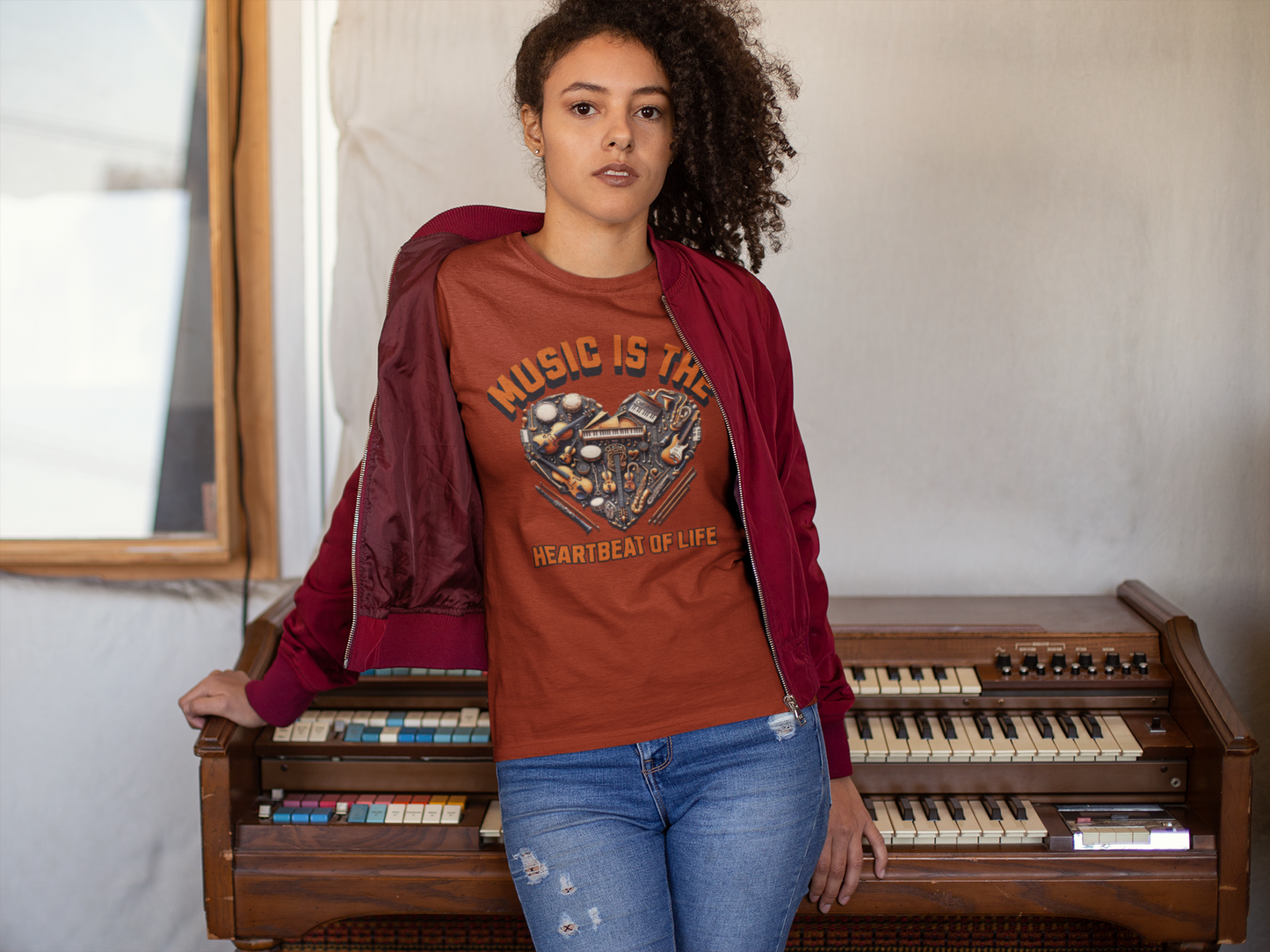 Heartfelt Music Tee, Unisex Short Sleeve Music T-Shirt, Gift for Musicians, Music Lover Apparel, Heartbeat of Life Shirt, Concert Outfit